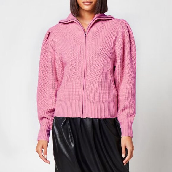 Isabel Marant "Abby" Zip-Front Cardigan in Pink, size 36 (like XS/S) - Picture 8 of 8